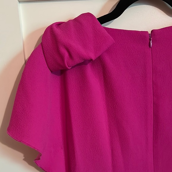 Eliza J Pink Asymmetrical Ruffled Sheath Dress - Picture 5 of 5